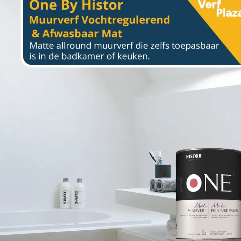 Histor One muurverf Vochtregulerend & Afwasbaar Mat
