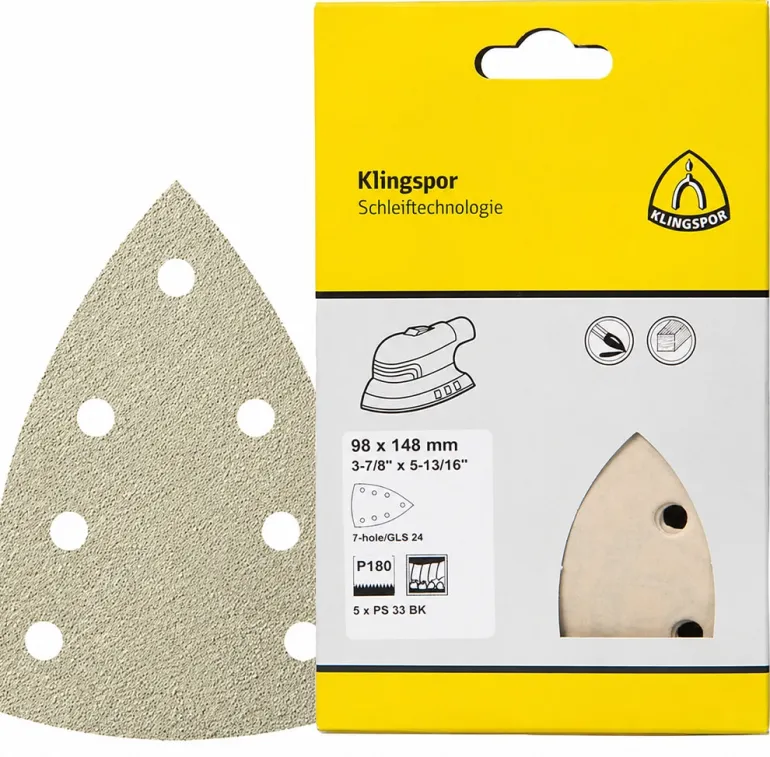 Klingspor Schuurpapier Delta 98×148 mm (5 stuks)