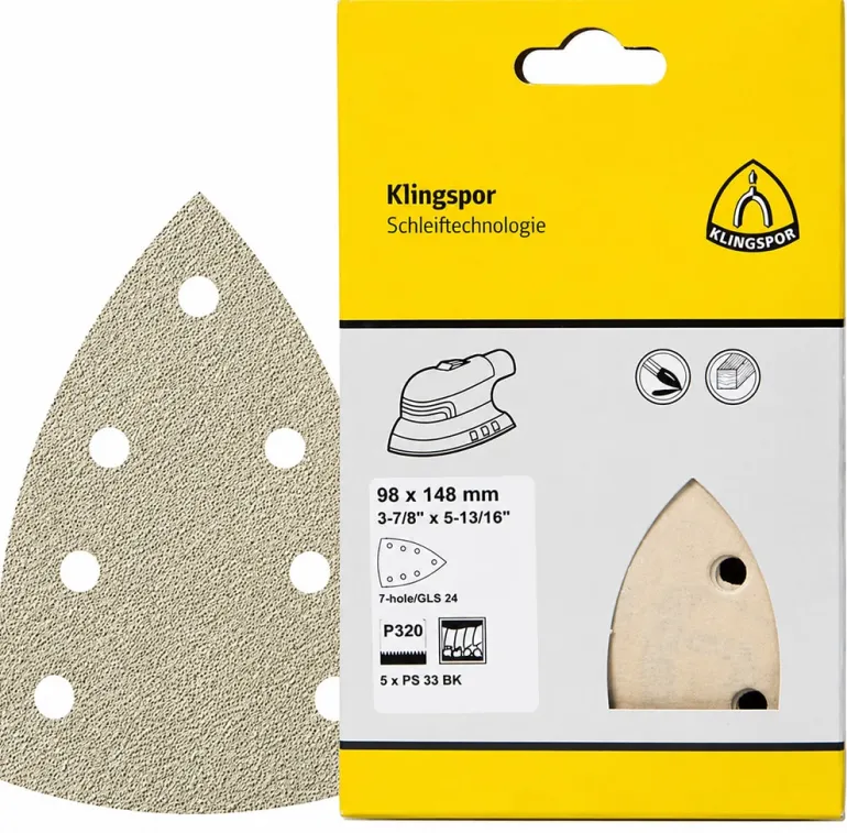 Klingspor Schuurpapier Delta 98×148 mm (5 stuks)