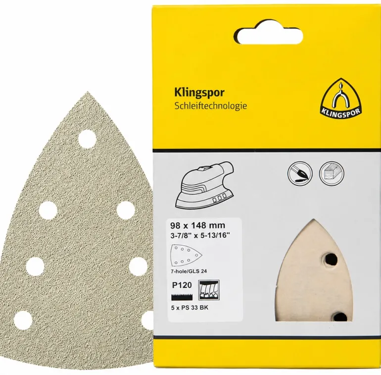 Klingspor Schuurpapier Delta 98×148 mm (5 stuks)