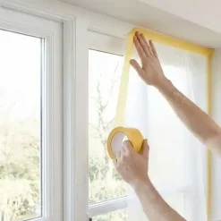 Masking Schilderstape Geel + Folie