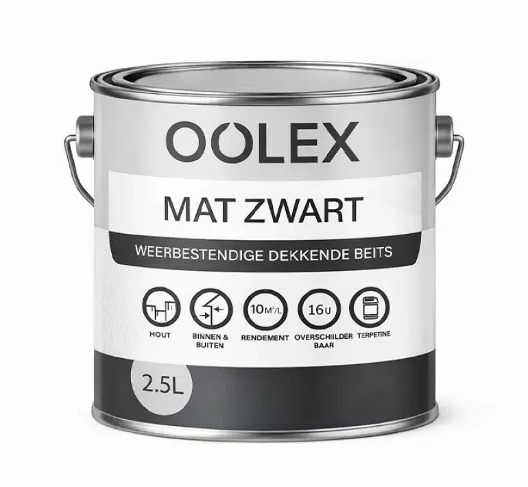 Oolex Beits Mat Zwart