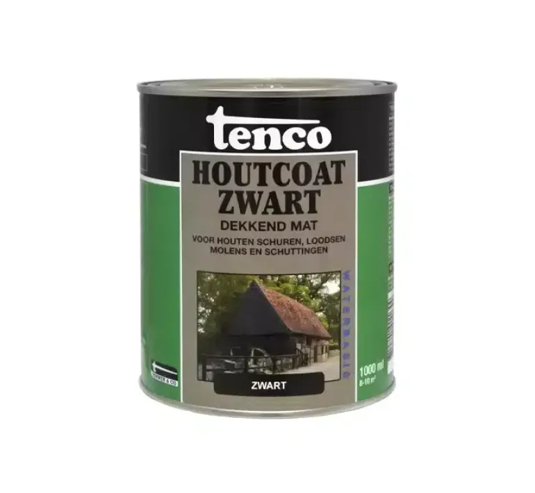 Tenco Houtcoat Zwart Waterbasis