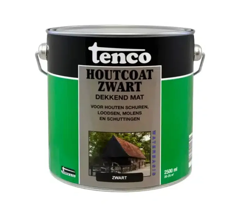 Tenco Houtcoat Zwart Waterbasis